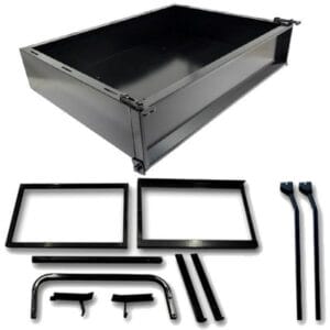 GTW Black Steel Cargo Box Kit For Club Car Precedent (Years 2004-Up) - Image 1