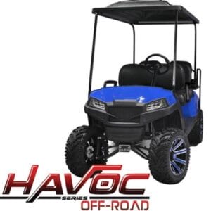 Yamaha G29/Drive HAVOC Off-Road Front Cowl Kit in Blue (Years 2007-2016) - Image 1
