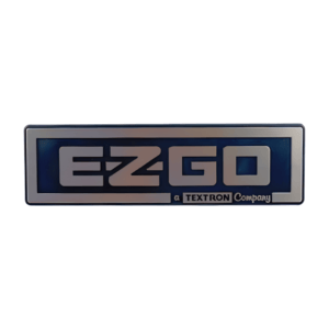 EZGO Silver / Black Nameplate (Years 1988-Up) - Image 1