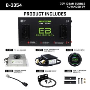 Advanced EV1 Eco Lithium 72v 105Ah Battery Bundle - Image 1