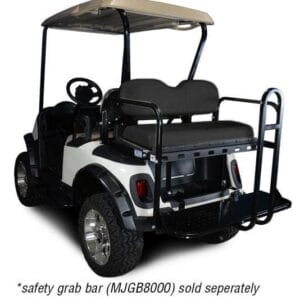 Madjax Genesis 150 Black Rear Flip Seat – Fits EZGO RXV - Image 1