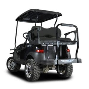 Club Car Precedent Madjax Genesis 300 Rear Seat with Deluxe Black Seat Cushions (Years 2004-Up) - Image 1