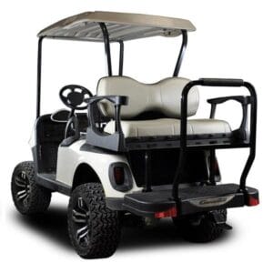 EZGO RXV Madjax Genesis 300 Rear Seat with Deluxe Oyster Seat Cushions (Years 2008-Up) - Image 1