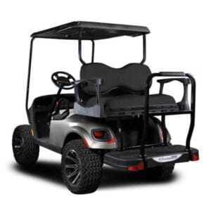 EZGO TXT Madjax Genesis 250 Rear Seat with Deluxe Black Seat Cushions (Years 1994.5-Up) - Image 1