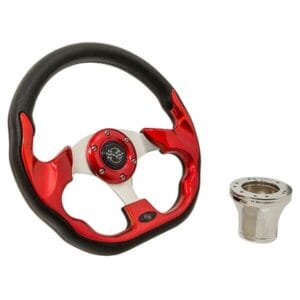 Club Car DS Red Racer Steering Wheel Kit 1982-Up - Image 1
