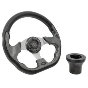 EZGO Carbon Fiber Racer Steering Wheel Kit 94.5-Up - Image 1