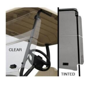 Yamaha Drive2 Tinted Winged Windshield (Fits 2017-Up) - Image 1