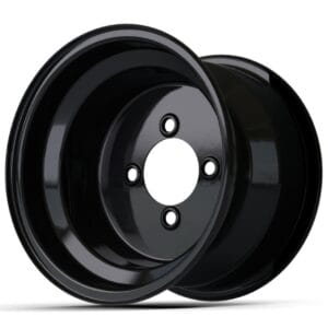 10" Black Steel Wheel (3:4 Offset) - Image 1
