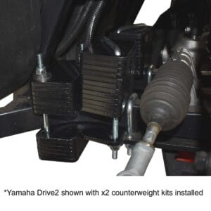 30lb Golf Cart Counterweight Kit for Yamaha Drive/Drive2 and EZGO RXV - Image 4