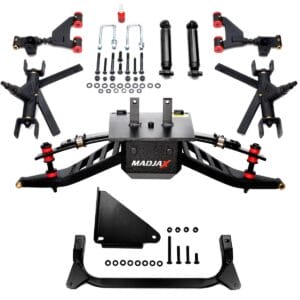4” MadJax King XD Lift Kit for Yamaha G29/Drive & Drive2 with Solid/Fixed Rear Axle - Image 1