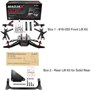 4” MadJax King XD Lift Kit for Yamaha G29/Drive & Drive2 with Solid/Fixed Rear Axle - Image 11
