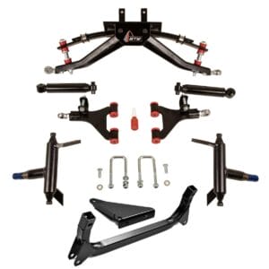 4” GTW Double A-Arm Lift Kit for Yamaha G29/Drive & Drive2 with Solid/Fixed Rear Axle - Image 1