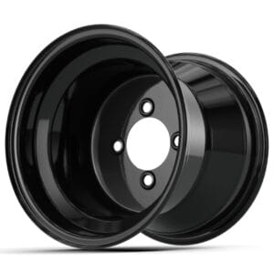 10" Matte Black Steel Wheel (3:5 Offset) - Image 3