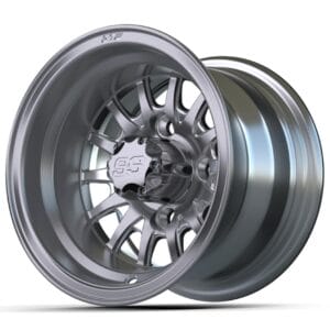 10" GTW® Medusa Silver with Machined Accents Wheel - Image 3