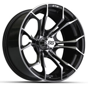 15" GTW® Spyder Wheel – Gloss Black - Image 1