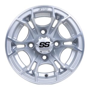 GTW Spyder Silver Brush 10 Inch Wheel - Image 2