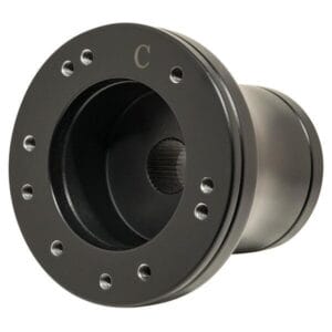 Club Car Precedent Steering Wheel Black 5/6 Hole Adapter - Image 1