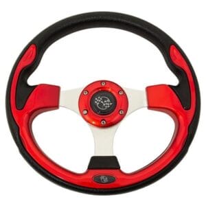 GTW 12.5 Inch Red Steering Wheel - Image 1
