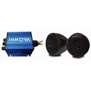 INNOVA 2-Channel Mini-Amp Bluetooth Stereo with Cone Speakers - Image 1