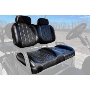 MadJax Aviator EZGO TXT/RXV & MadJax XSeries Black Front Seat Cushions - Image 3