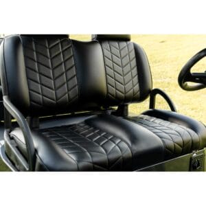 MadJax Aviator Club Car Precedent/Tempo Black Front Seat Cushions - Image 5