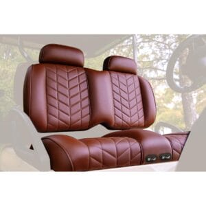 MadJax Aviator Yamaha Drive/Drive2 & ICON Coffee Front Seat Cushions with Thremaflex - Image 2