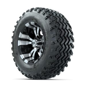 GTW Vampire Machined/Black 12 in Wheels with 23x10.00-12 Rogue All Terrain Tires   Full Set - Image 2