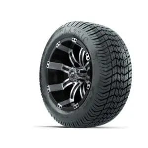 12” GTW Tempest Black and Machined Wheels with Excel Lo-Profile Street Tires – Set of 4 - Image 3