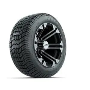 12” GTW Specter Black and Machined Wheels with Excel Lo-Pro Street Tires – Set of 4 - Image 2