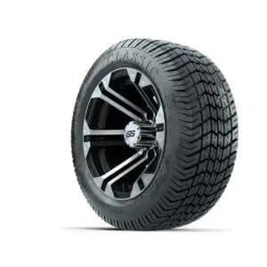 12” GTW Specter Black and Machined Wheels with Excel Lo-Pro Street Tires – Set of 4 - Image 3