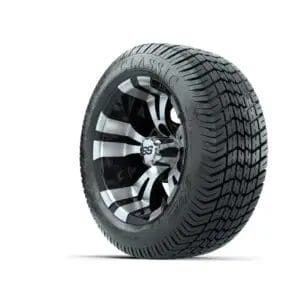 12” GTW Vampire Black and Machined Wheels with Excel Lo-Pro Street Tires – Set of 4 - Image 3