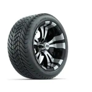 14” GTW Vampire Black and Machined Wheels with GTW Mamba Street Tires – Set of 4 - Image 2