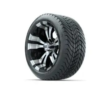 14” GTW Vampire Black and Machined Wheels with GTW Mamba Street Tires – Set of 4 - Image 3