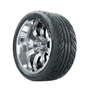 14” GTW Tempest Chrome Wheels with Fusion GTR Street Tires – Set of 4 - Image 2