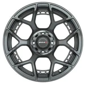 Set of (4) 15" MadJax® Flow Form Evolution Gunmetal Wheels with GTW® Fusion GTR Street Tires - Image 3