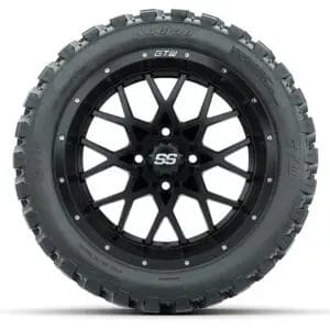 Set of (4) 14 in GTW Vortex Wheels with 23x10-14 GTW Nomad All-Terrain Tires - Image 2