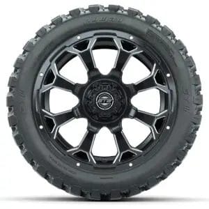 Set of (4) 14 in GTW Raven Wheels with 23x10-14 GTW Nomad All-Terrain Tires - Image 2
