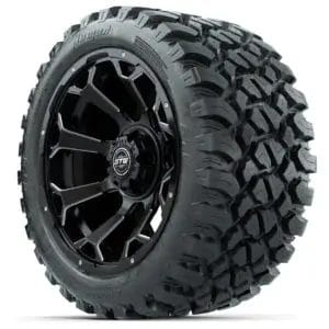 Set of (4) 14 in GTW Raven Wheels with 23x10-14 GTW Nomad All-Terrain Tires - Image 3