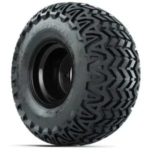 Set of (4) 10 in Black Steel Offset Wheels with 22x11-10 Predator All Terrain Tires - Image 3