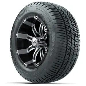 Set of (4) 12 in GTW Tempest Wheels with 215/50-R12 Fusion S/R Street Tires - Image 2