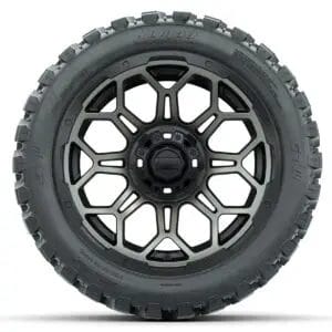 Set of (4) 14 in GTW Bravo Wheels with 23x10-14 GTW Nomad All-Terrain Tires - Image 2