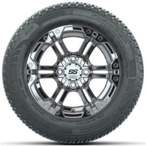 Set of (4) 12 in GTW Specter Wheels with 215/50-R12 Fusion S/R Street Tires - Image 3