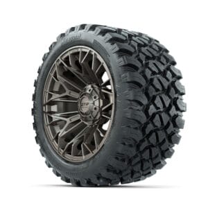 Set of (4) 14 in GTW® Stellar Matte Bronze Wheels with 23x10-R14 Nomad All-Terrain Tires - Image 2