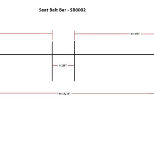 SGC Seat Belt Bar with two (2) Retractable Seat Belts - Image 2