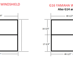 SGC Windshield Tinted Foldable for YAMAHA G22 - Image 3
