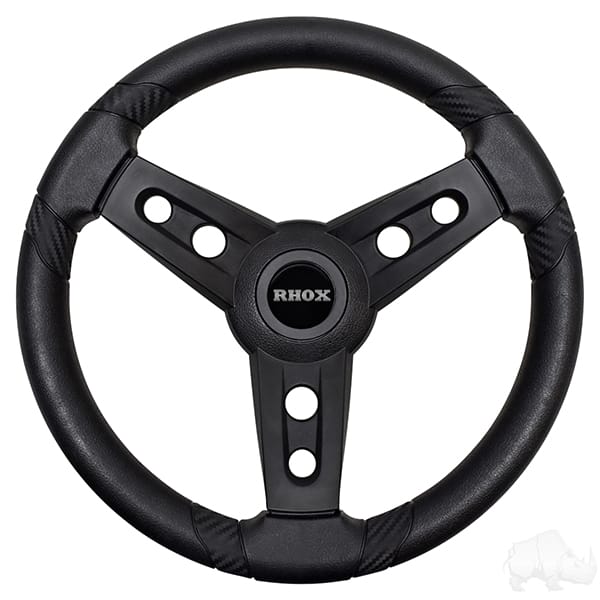 Lugana Black Steering Wheel with Yamaha Hub Lugana Black Steering Wheel with Yamaha Hub