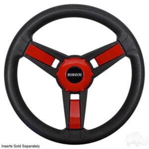 Giazza Steering Wheel, Black, Club Car Tempo, Onward, Precedent Hub - Image 3