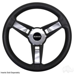 Giazza Steering Wheel, Black, Club Car Tempo, Onward, Precedent Hub - Image 6