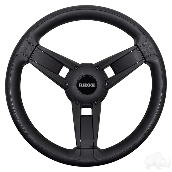 Giazza Steering Wheel Giazza Steering Wheel, Black, Club Car Tempo, Onward, Precedent Hub