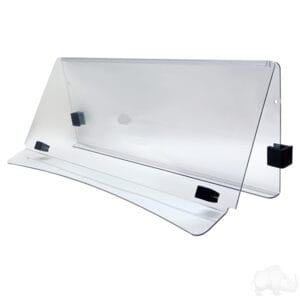 Windshield, Clear 2 Piece, E-Z-Go Express Cowl w/ Standard Top & 3/4" Strut - Image 6